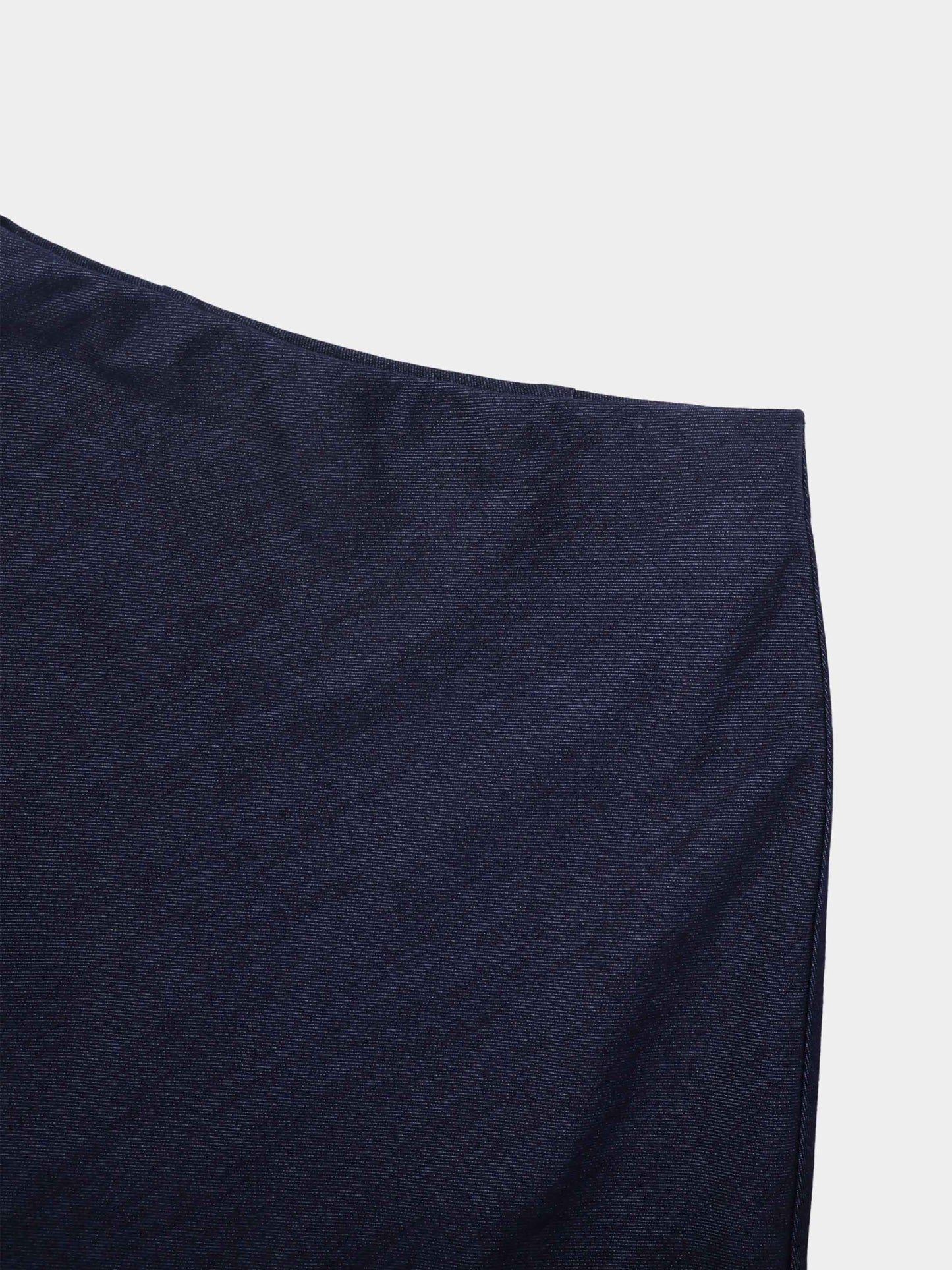 Classic Denim Skirt 37"-Dark Blue-4