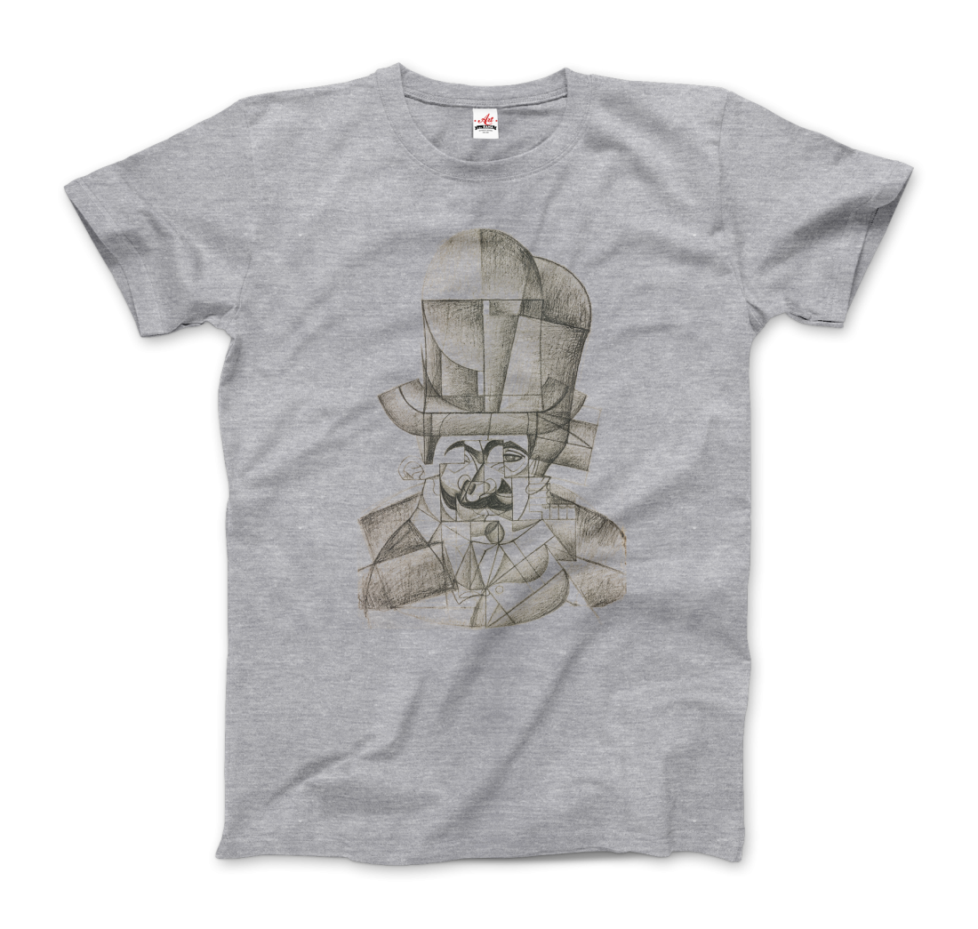 Juan Gris Man with Opera Hat 1912 artwork t-shirt