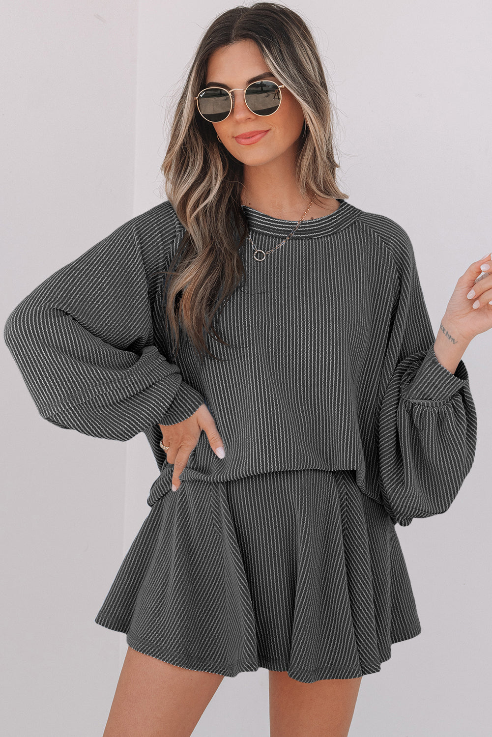 Scarlett Corded Lantern Sleeve Top-3