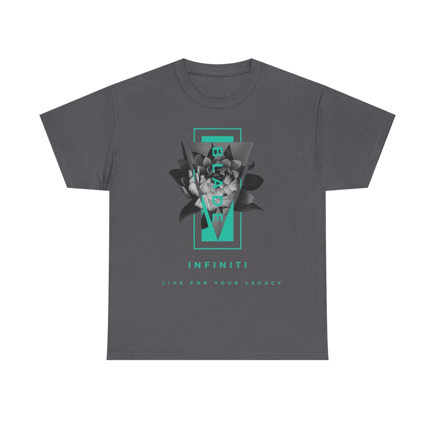 Flora Essence Aqua Teal TX Floral T-Shirt-4
