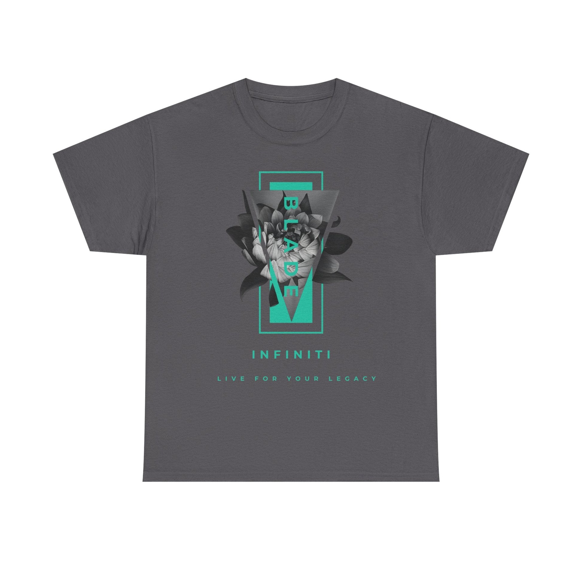 Flora Essence Aqua Teal TX Floral T-Shirt-4