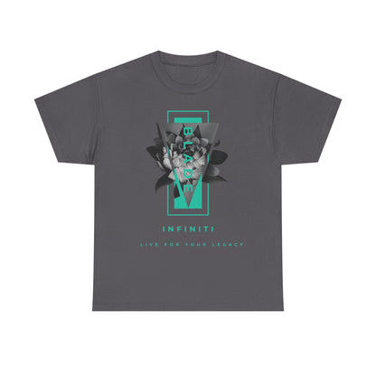 Flora Essence Aqua Teal TX Floral T-Shirt-4