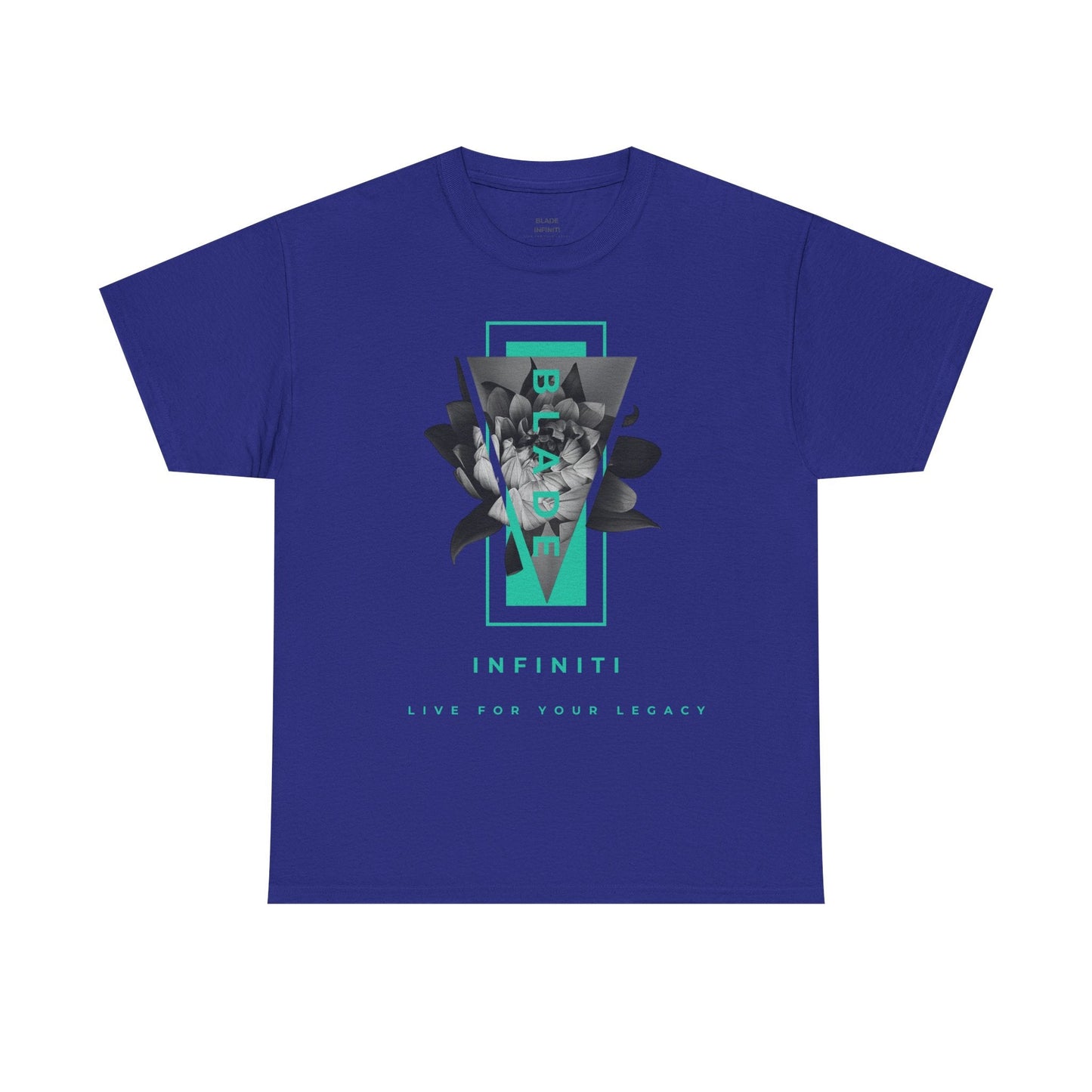 Flora Essence Aqua Teal TX Floral T-Shirt-8