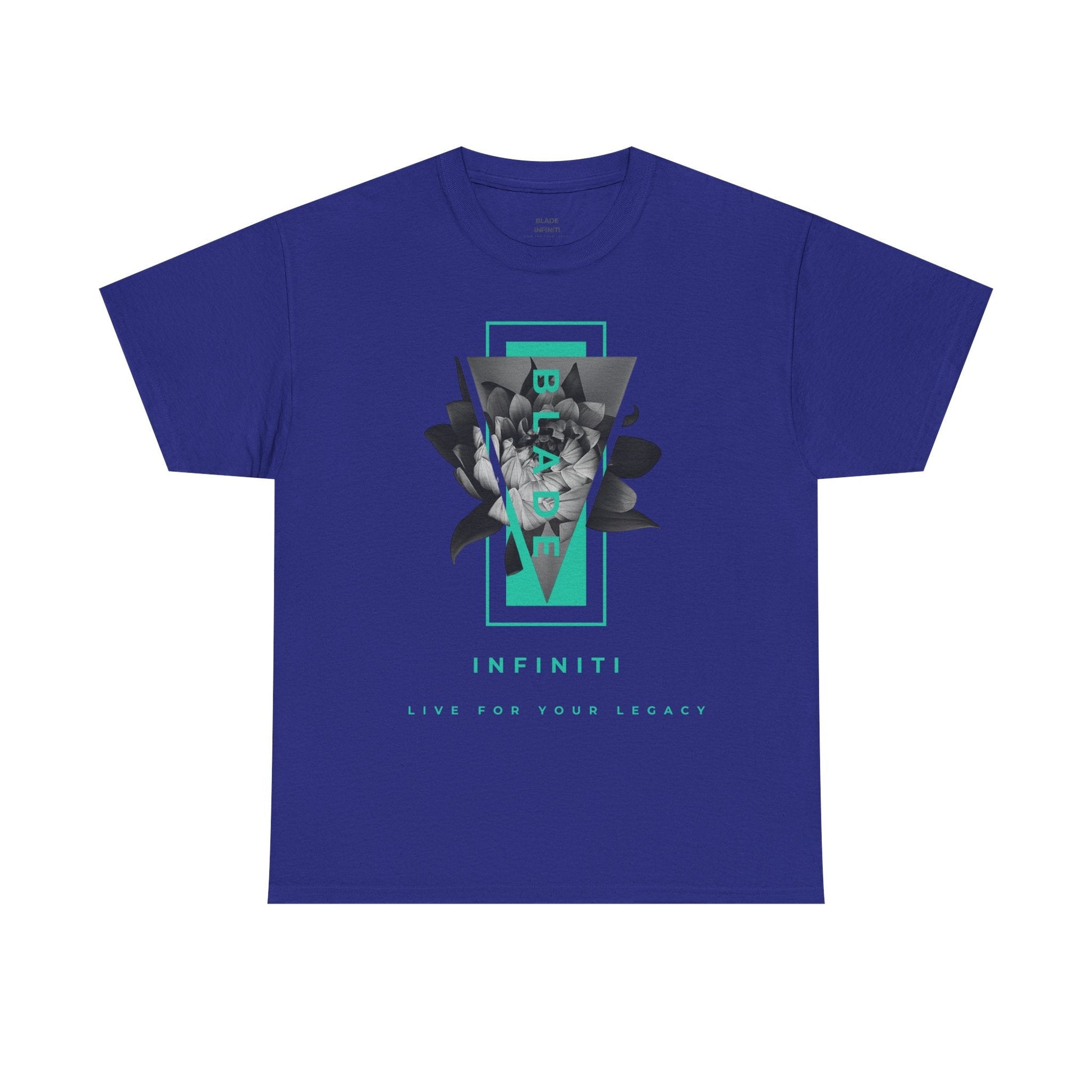 Flora Essence Aqua Teal TX Floral T-Shirt-8