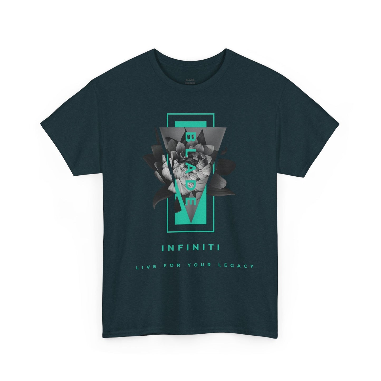 Flora Essence Aqua Teal TX Floral T-Shirt-0