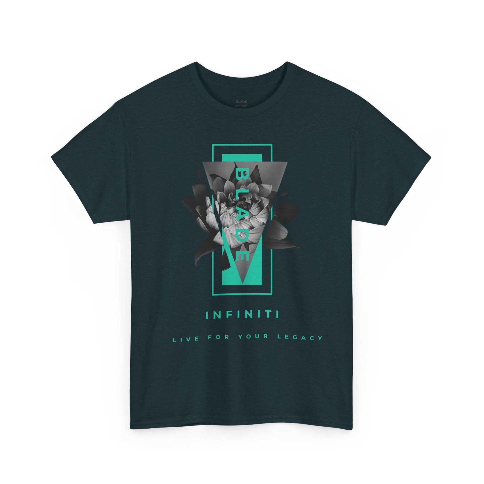 Flora Essence Aqua Teal TX Floral T-Shirt-0