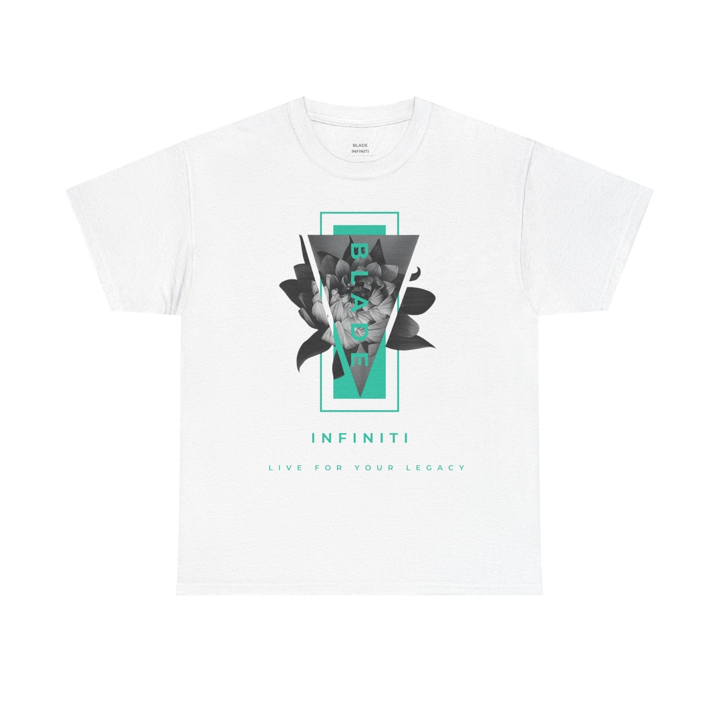 Flora Essence Aqua Teal TX Floral T-Shirt-1