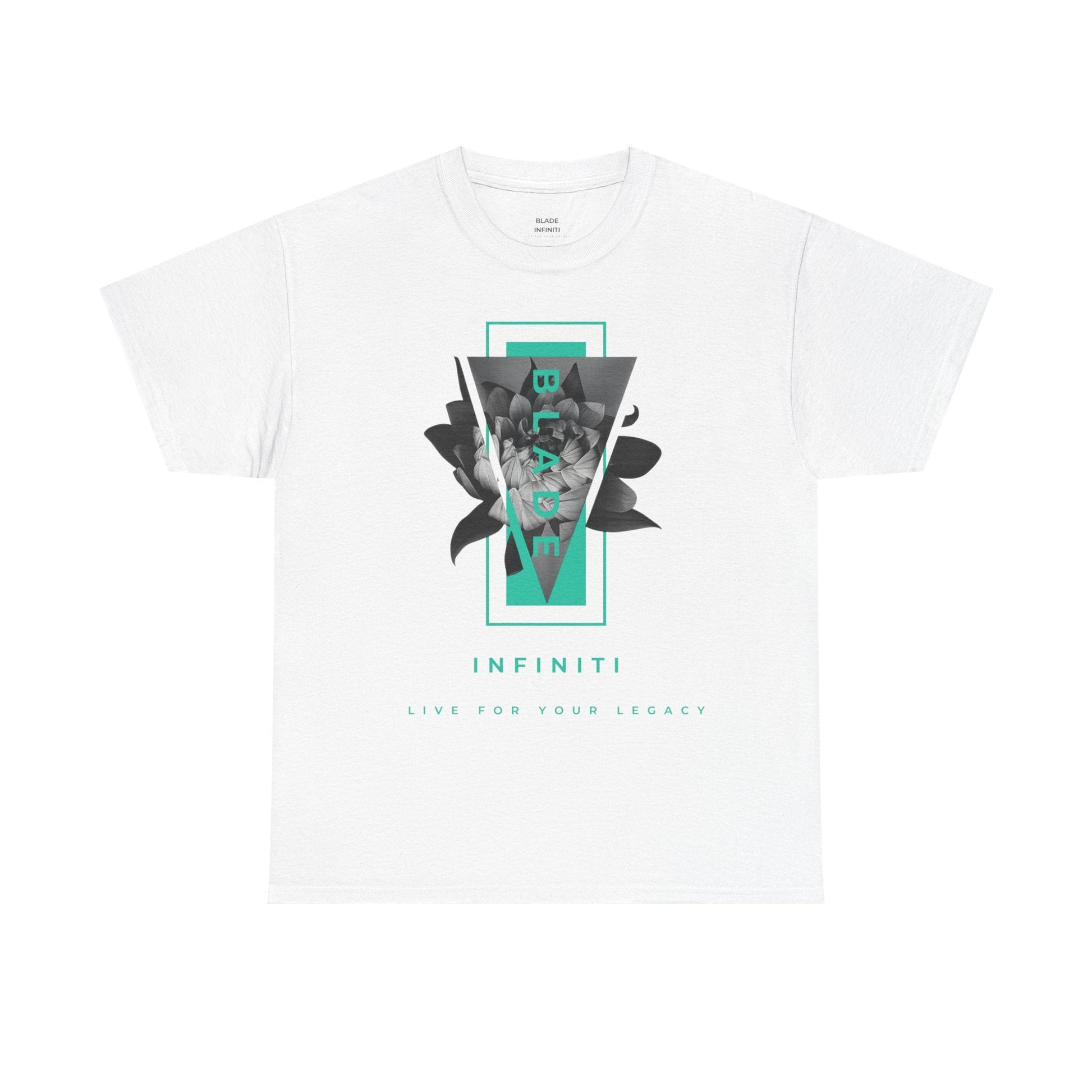 Flora Essence Aqua Teal TX Floral T-Shirt-1