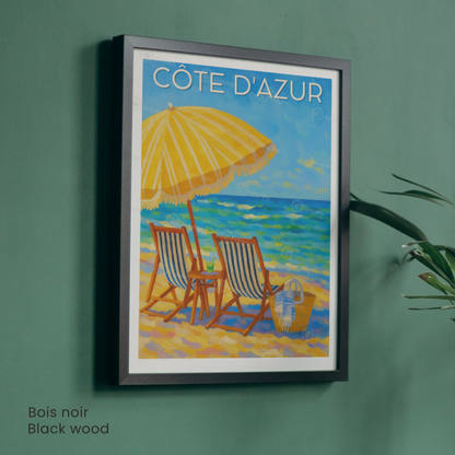 Affiche Côte d’Azur | Impression Côte d’Azur | Affiche France-1