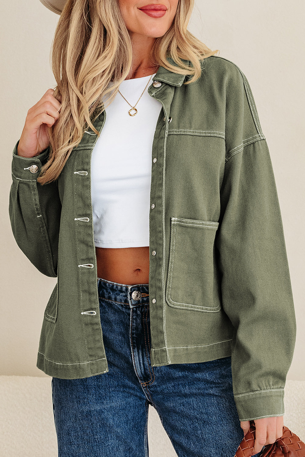 Isabella Collared Front Boyfriend Jacket-4