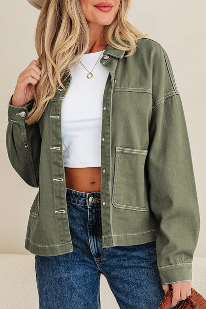 Isabella Collared Front Boyfriend Jacket-4
