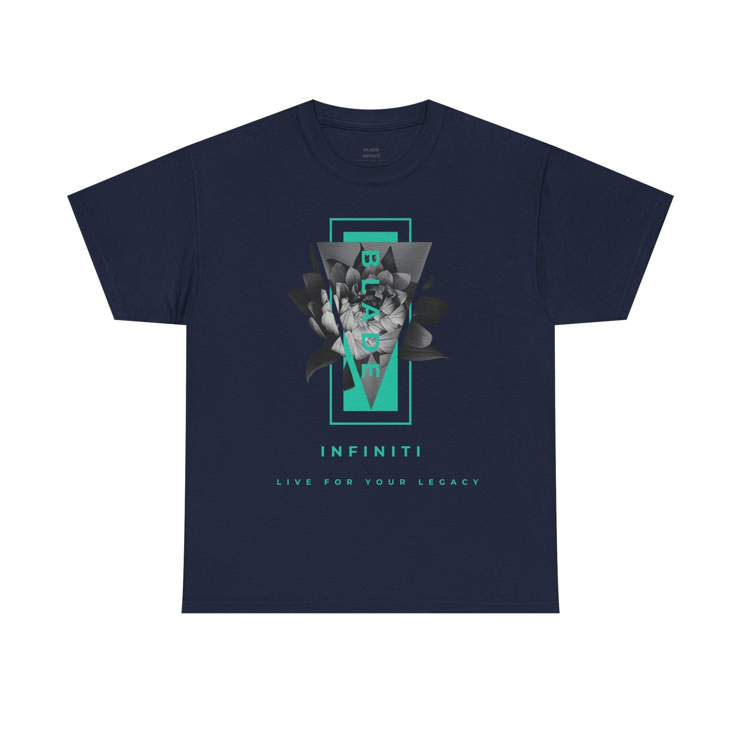 Flora Essence Aqua Teal TX Floral T-Shirt-6