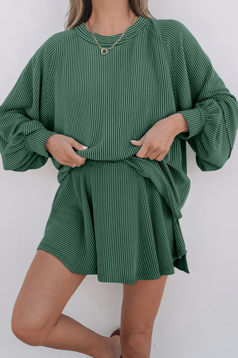 Scarlett Corded Lantern Sleeve Top-7
