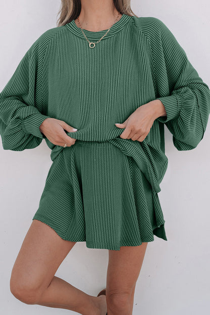 Scarlett Corded Lantern Sleeve Top-7