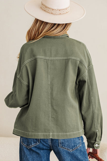 Isabella Collared Front Boyfriend Jacket-1