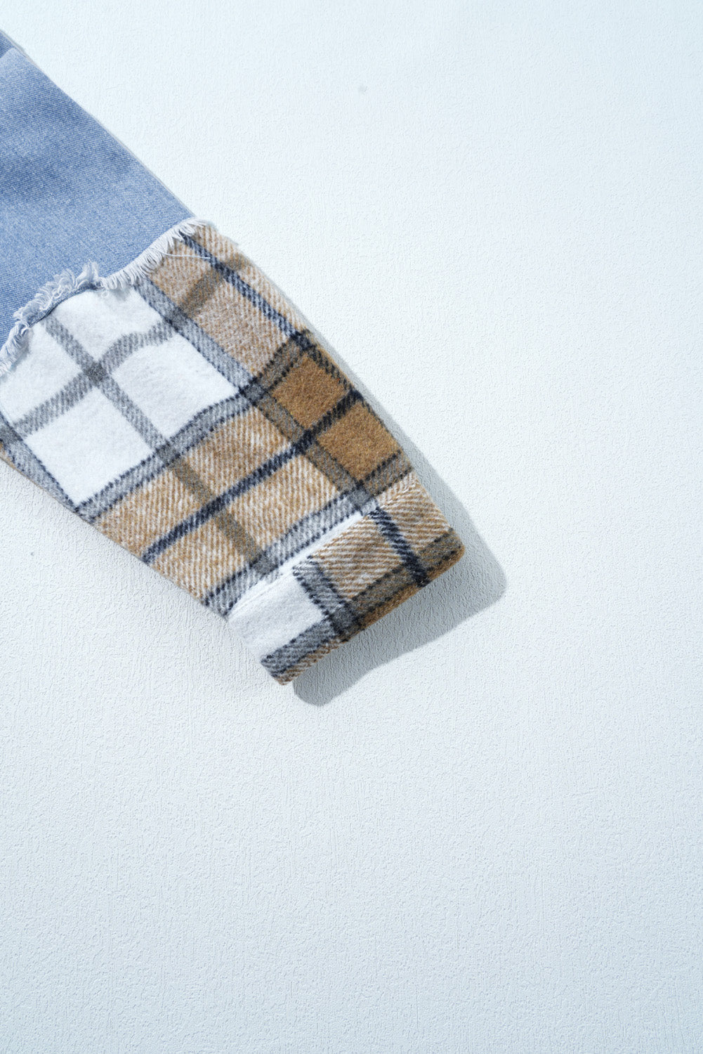 Sofia Plaid Patchwork Oversized Jacket-2