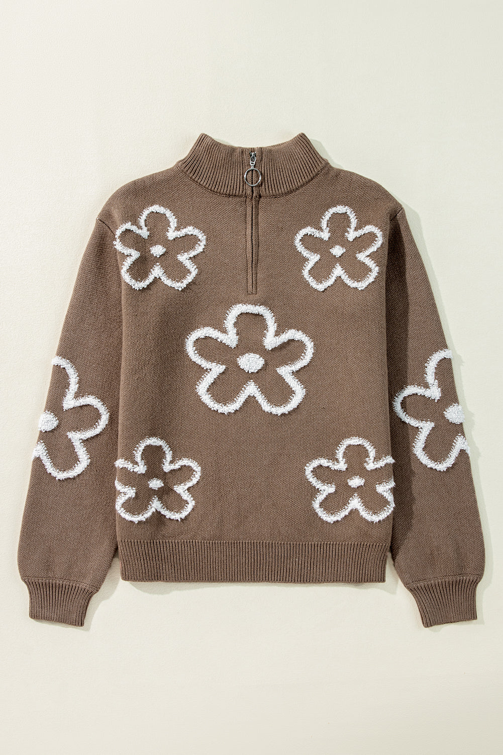 Eleanor Half Zipper Stand Sweater-0
