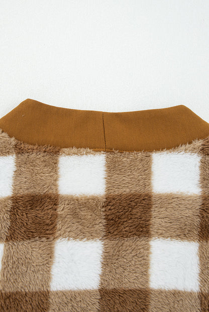 Amora Sherpa Loose Knit Cardigan-3