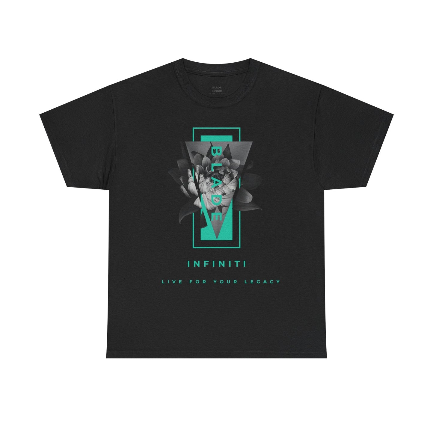 Flora Essence Aqua Teal TX Floral T-Shirt-2