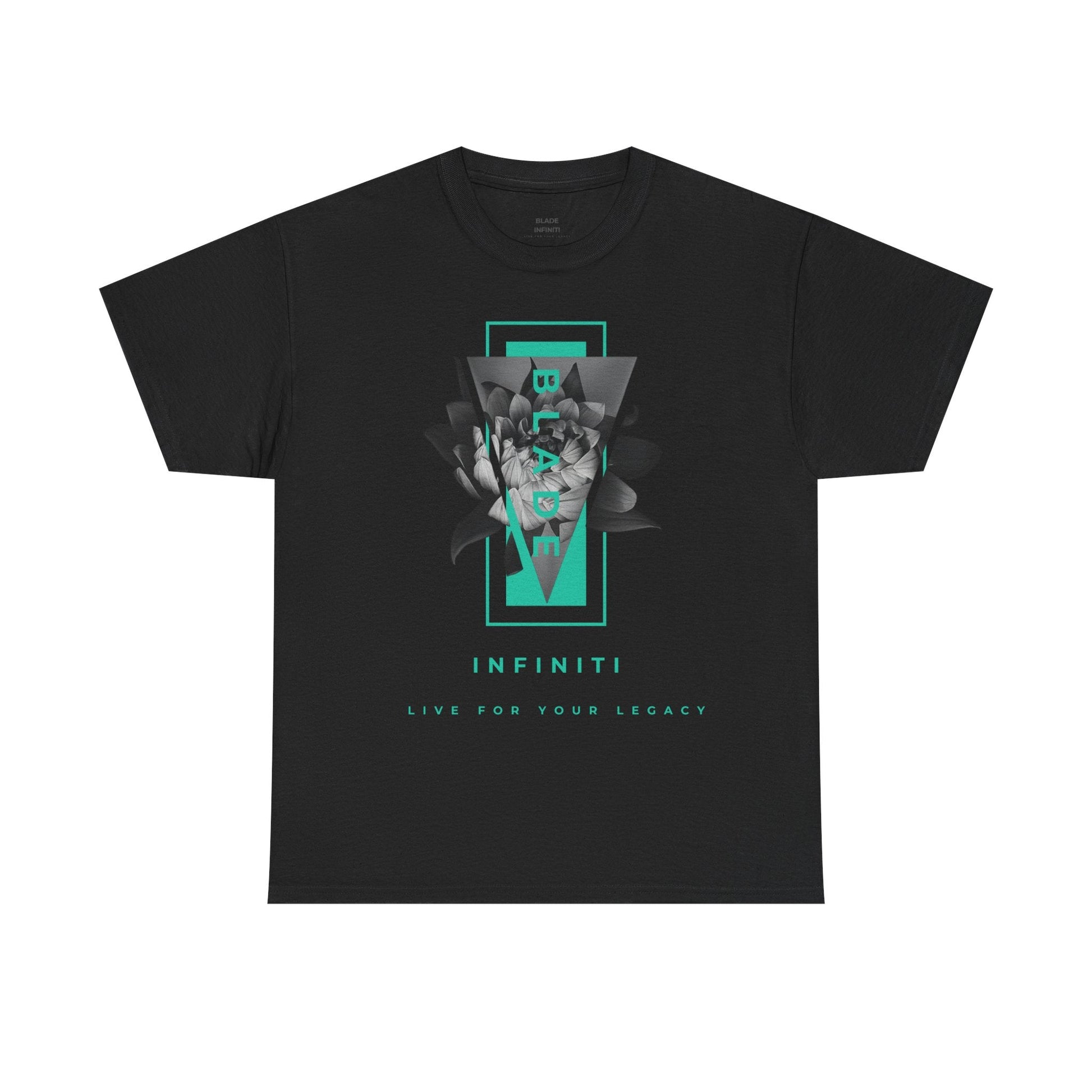 Flora Essence Aqua Teal TX Floral T-Shirt-2