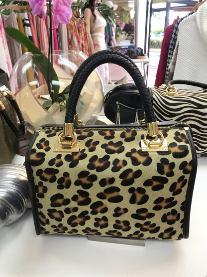 Animal Print Italian Leather Handbag-1
