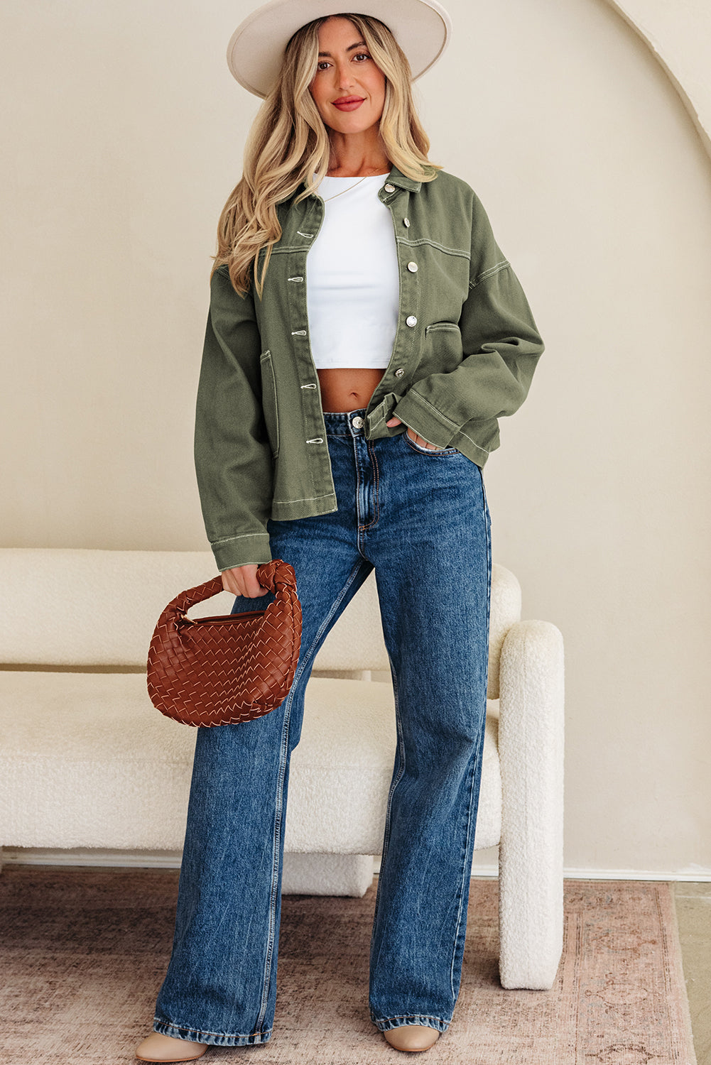 Isabella Collared Front Boyfriend Jacket-3