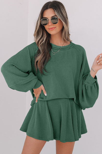 Scarlett Corded Lantern Sleeve Top-4