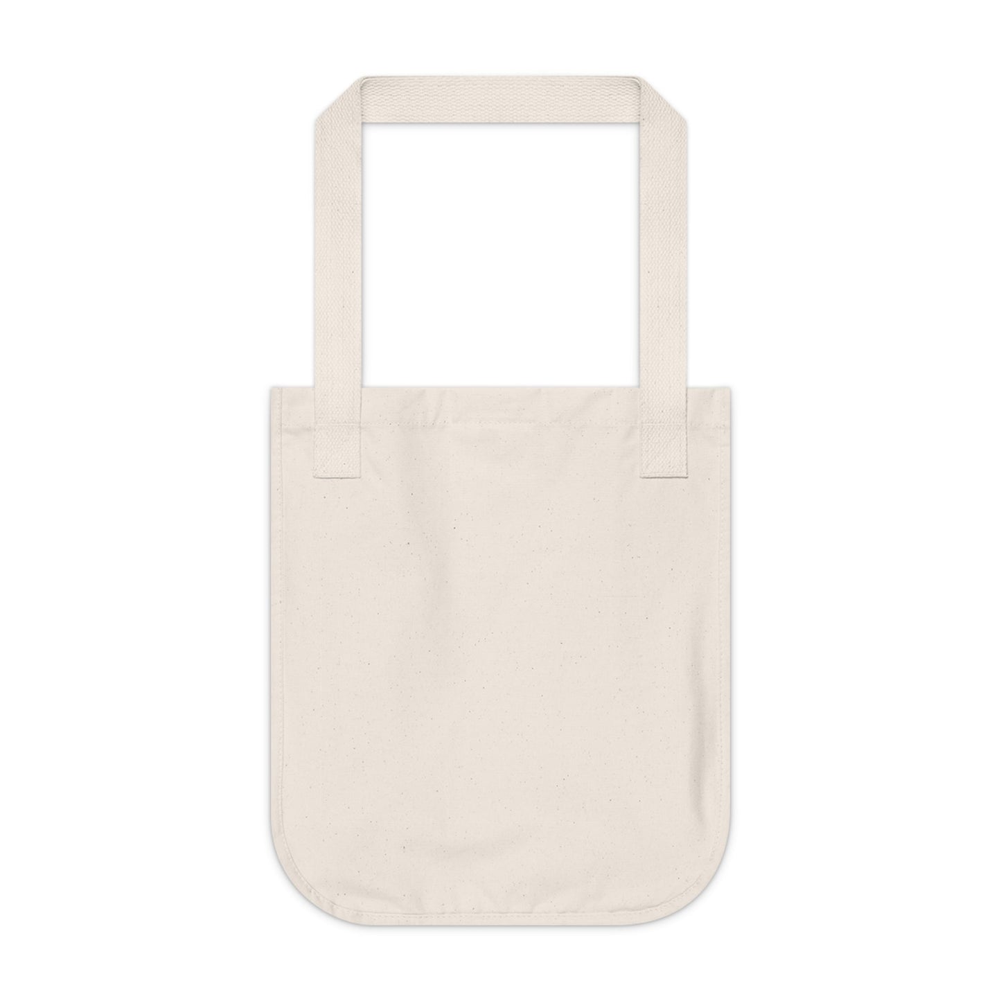 Organic Canvas Tote Bag with 'Purple Flowers' Floral I Original Artwork by American Artist Barbara Cleary-1