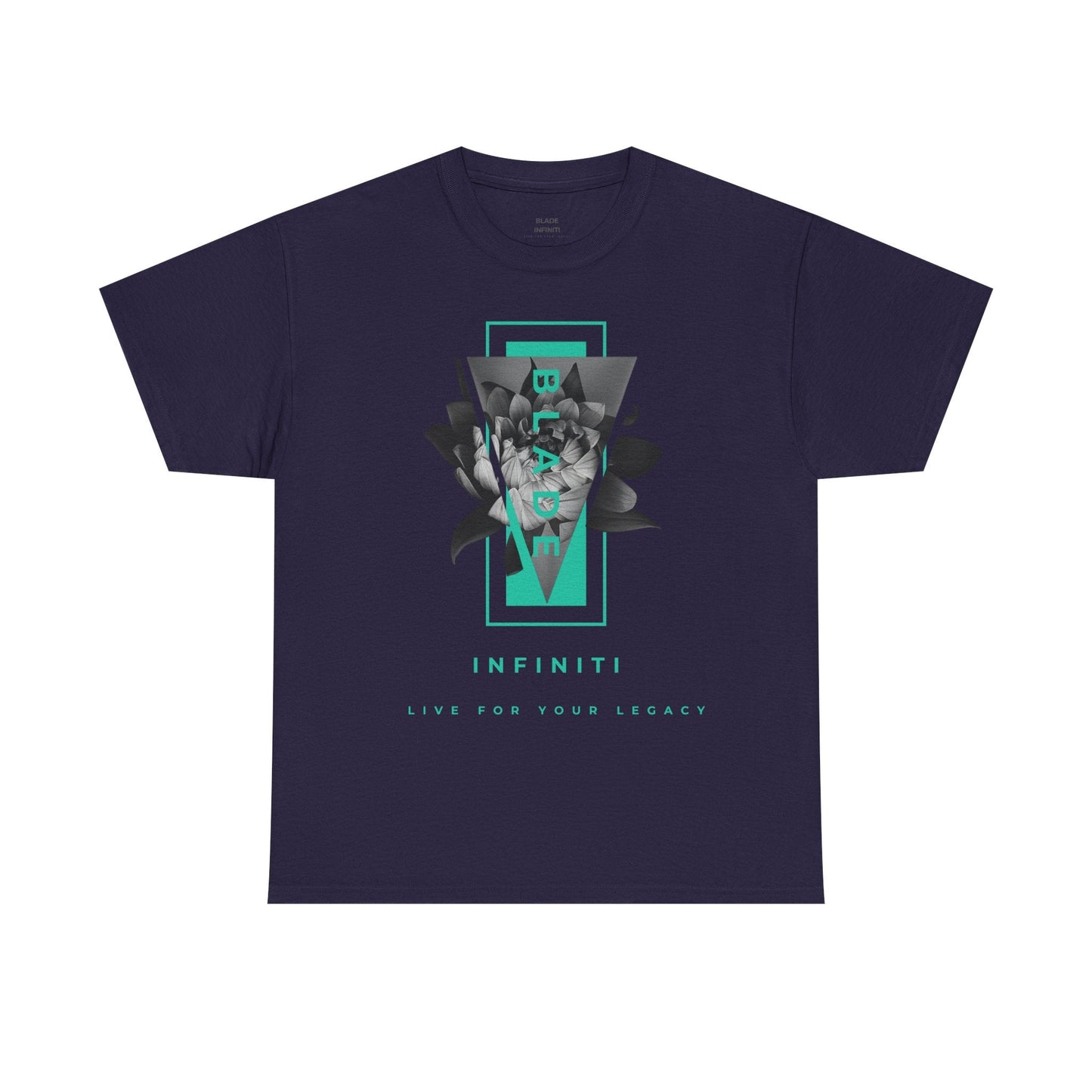 Flora Essence Aqua Teal TX Floral T-Shirt-5