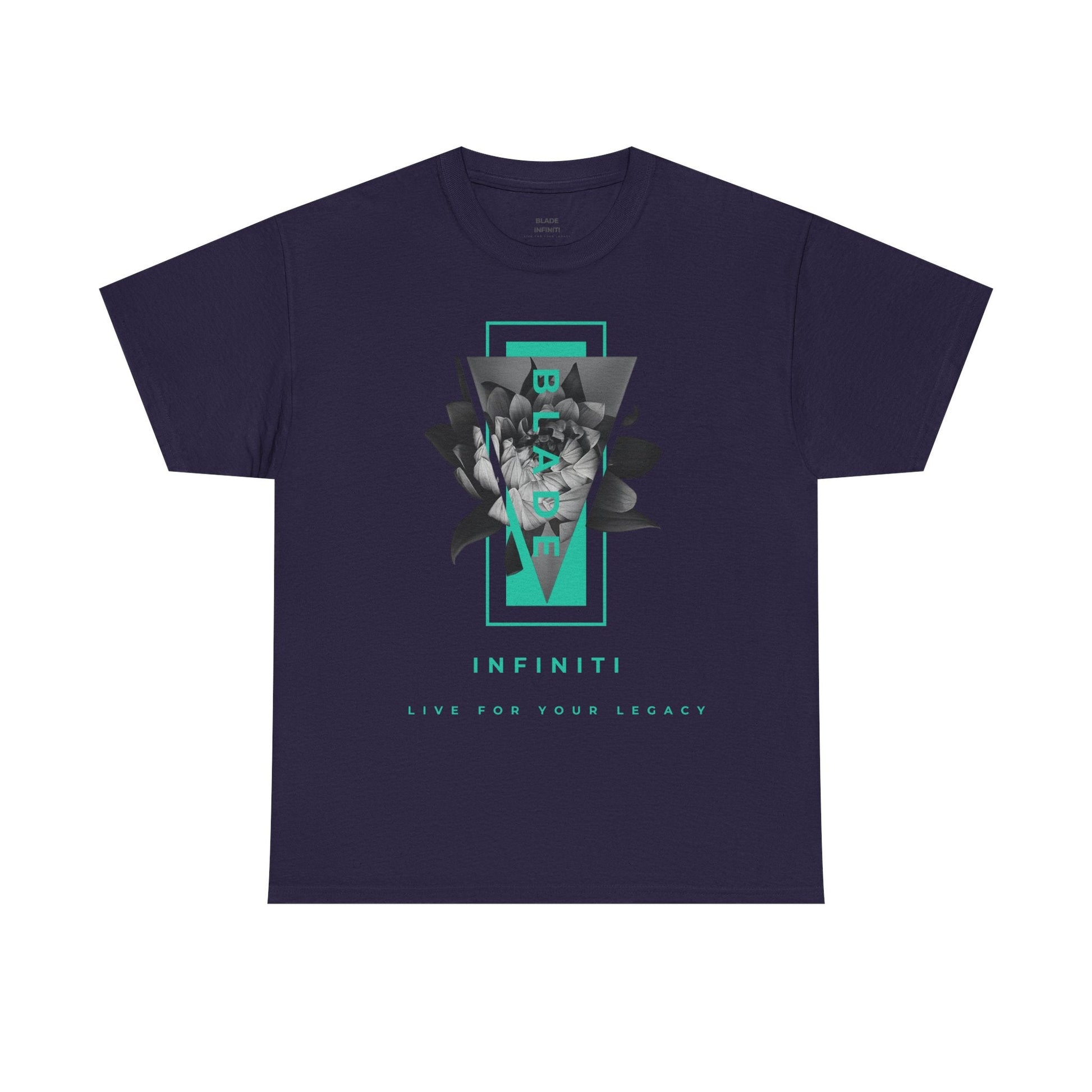 Flora Essence Aqua Teal TX Floral T-Shirt-5