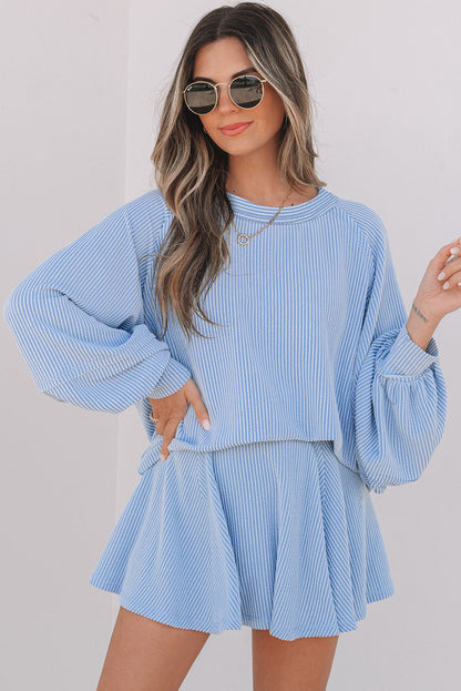 Scarlett Corded Lantern Sleeve Top-2