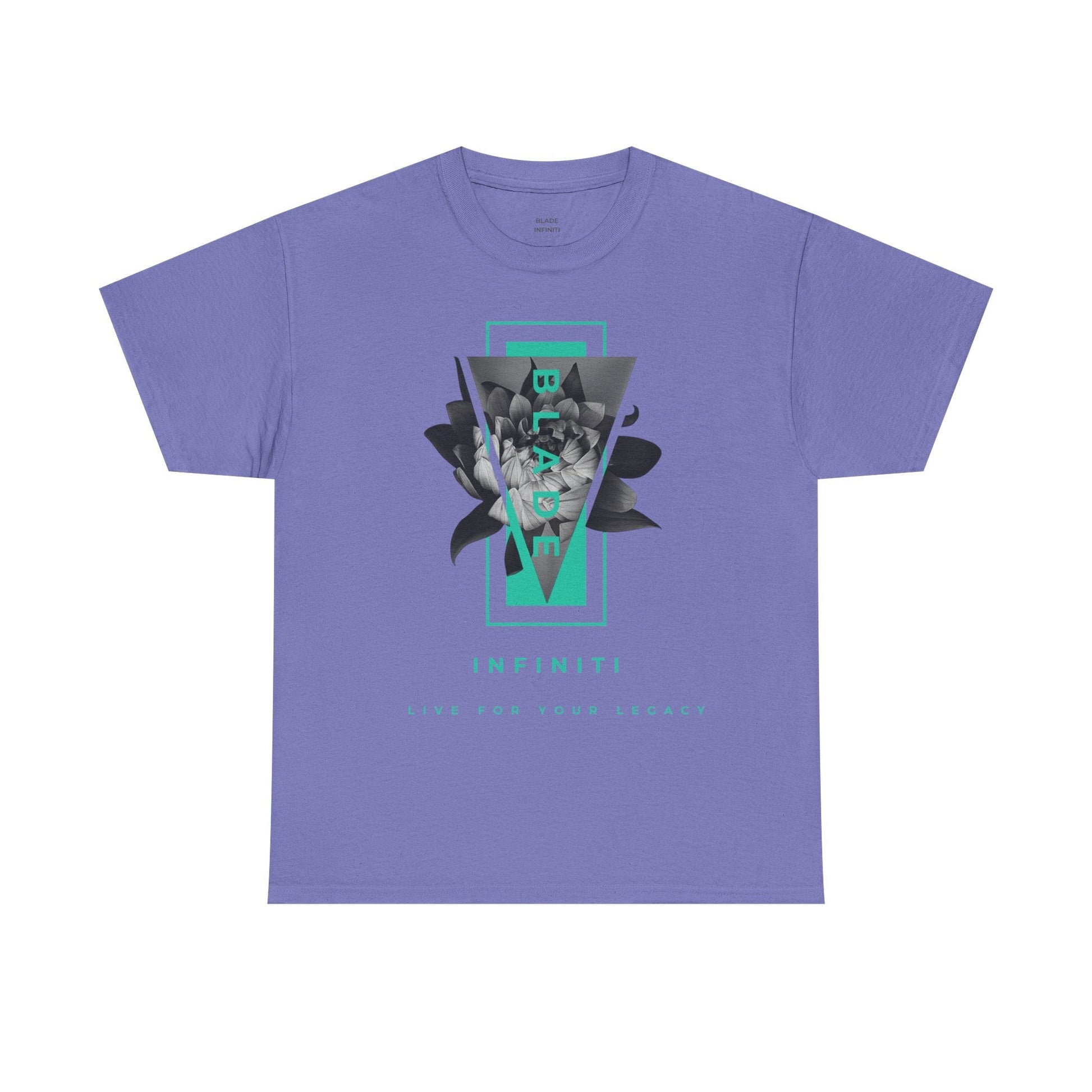 Flora Essence Aqua Teal TX Floral T-Shirt-7