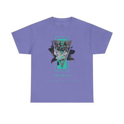 Flora Essence Aqua Teal TX Floral T-Shirt-7
