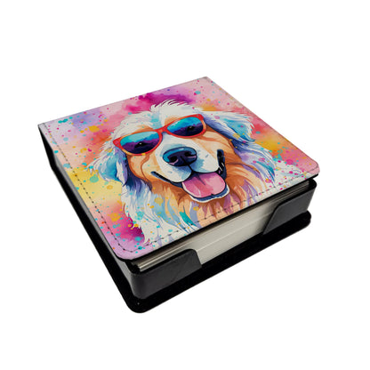 Great Pyrenees Hippie Dawg PU Leather Note Paper Holder-0