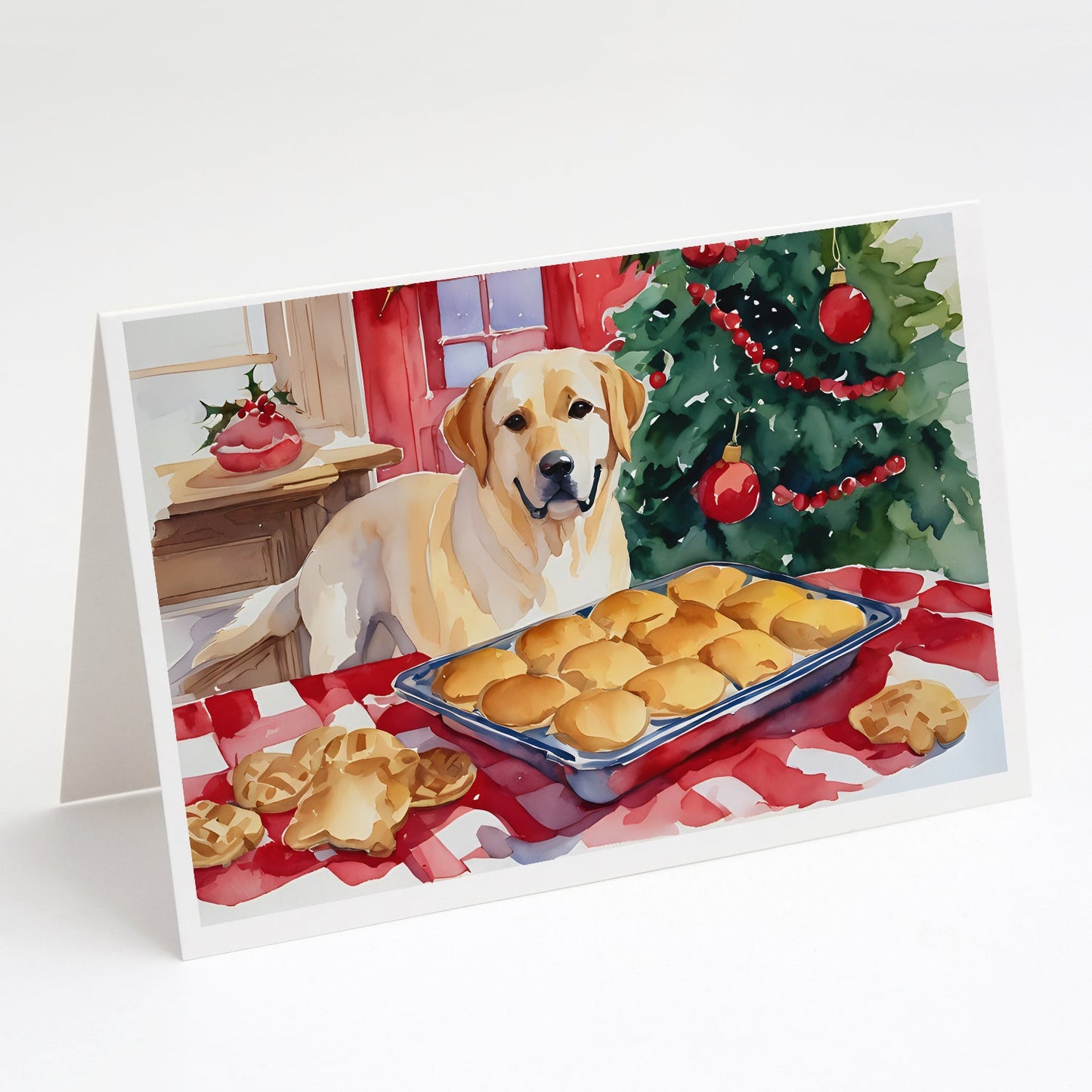 Labrador Retriever Christmas Cookies Greeting Cards Pack of 8