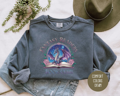 Fantasy Readers Book Club Comfort Colors Sweatshirt-3