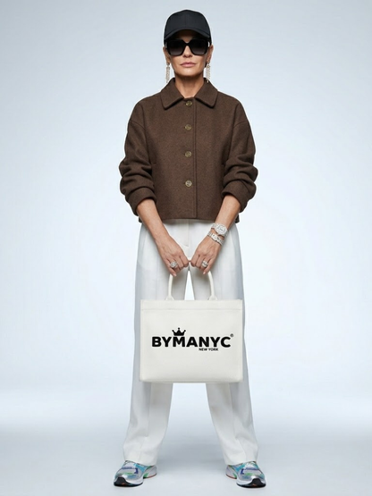 WOMEN'S JACKET Brown Wool MADISON - BYMANYC ® New York-1