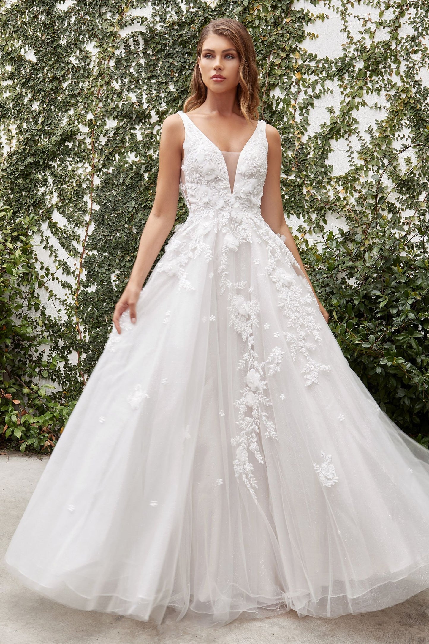 GARDENIA LACE WEDDING BALL GOWN CDA1028W