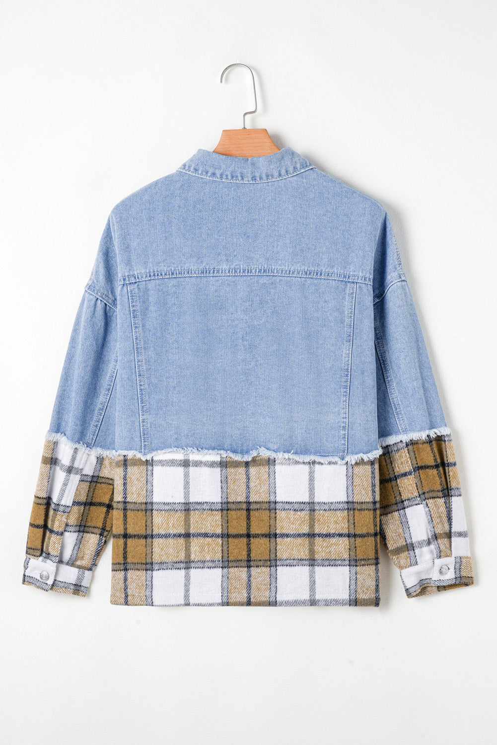 Sofia Plaid Patchwork Oversized Jacket-1