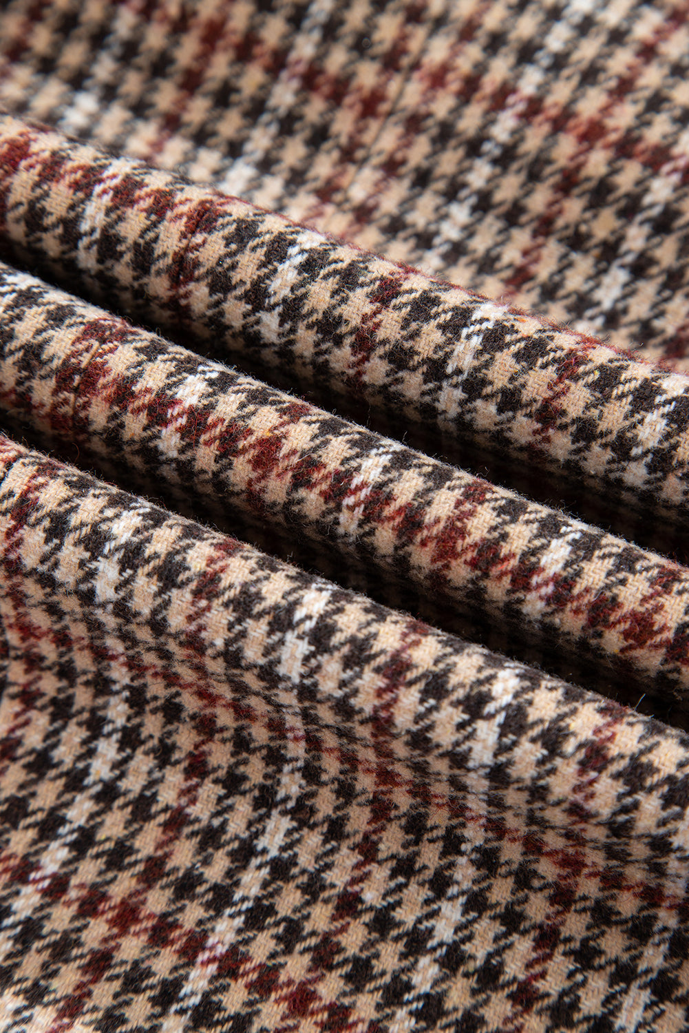 Aria Houndstooth Lapel Collar Blazer-4