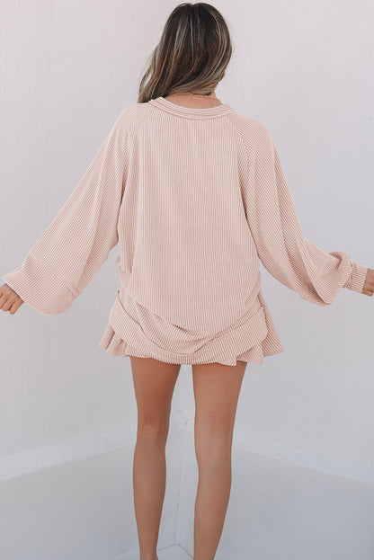 Scarlett Corded Lantern Sleeve Top-1