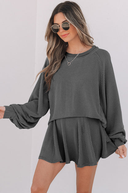 Scarlett Corded Lantern Sleeve Top-6