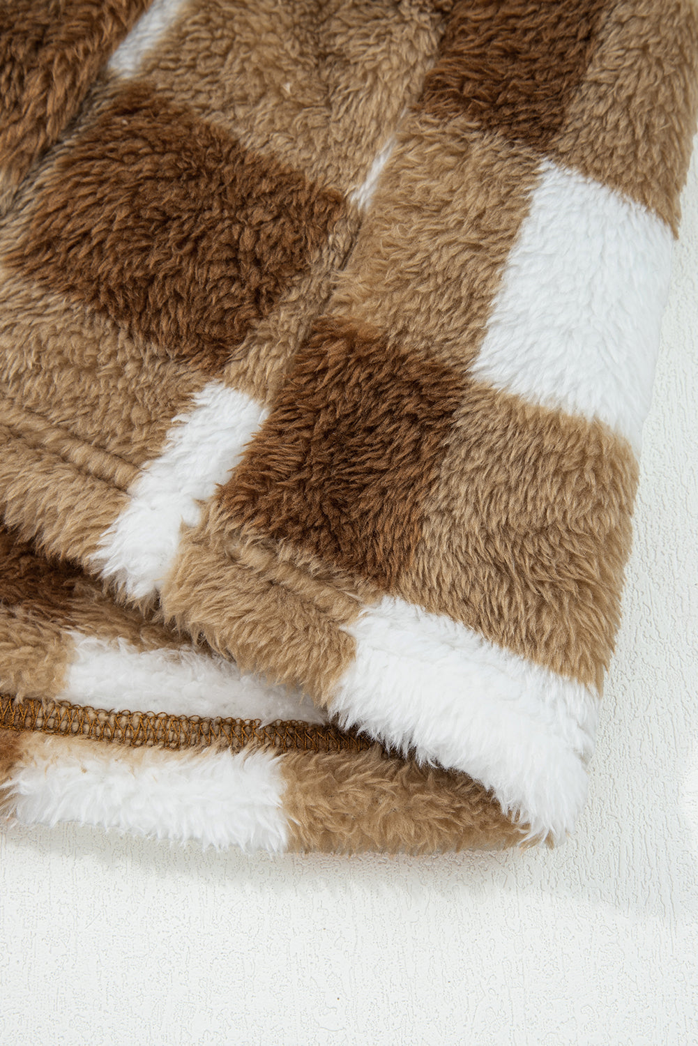 Amora Sherpa Loose Knit Cardigan-2