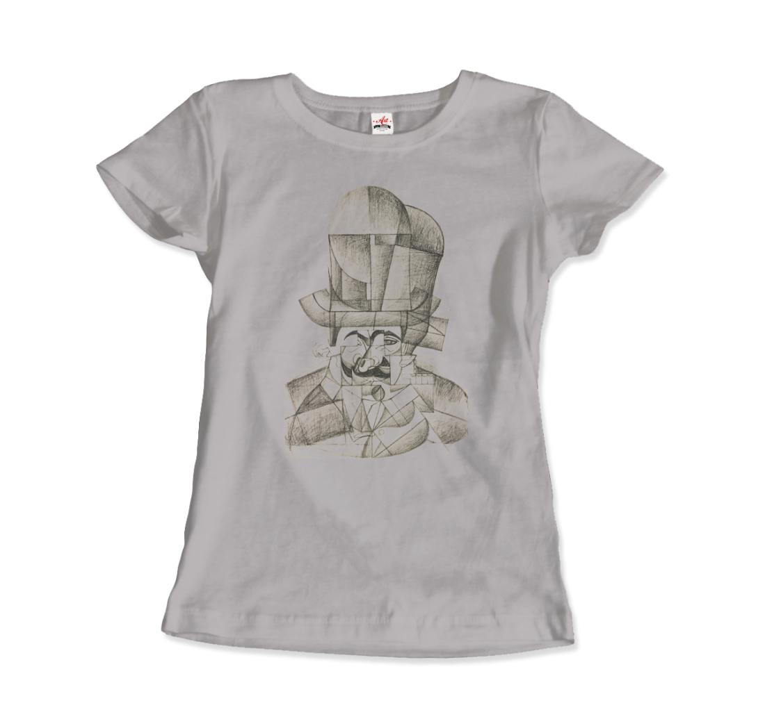 Juan Gris Man with Opera Hat 1912 artwork t-shirt