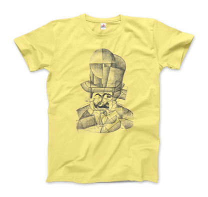 Juan Gris Man with Opera Hat 1912 artwork t-shirt