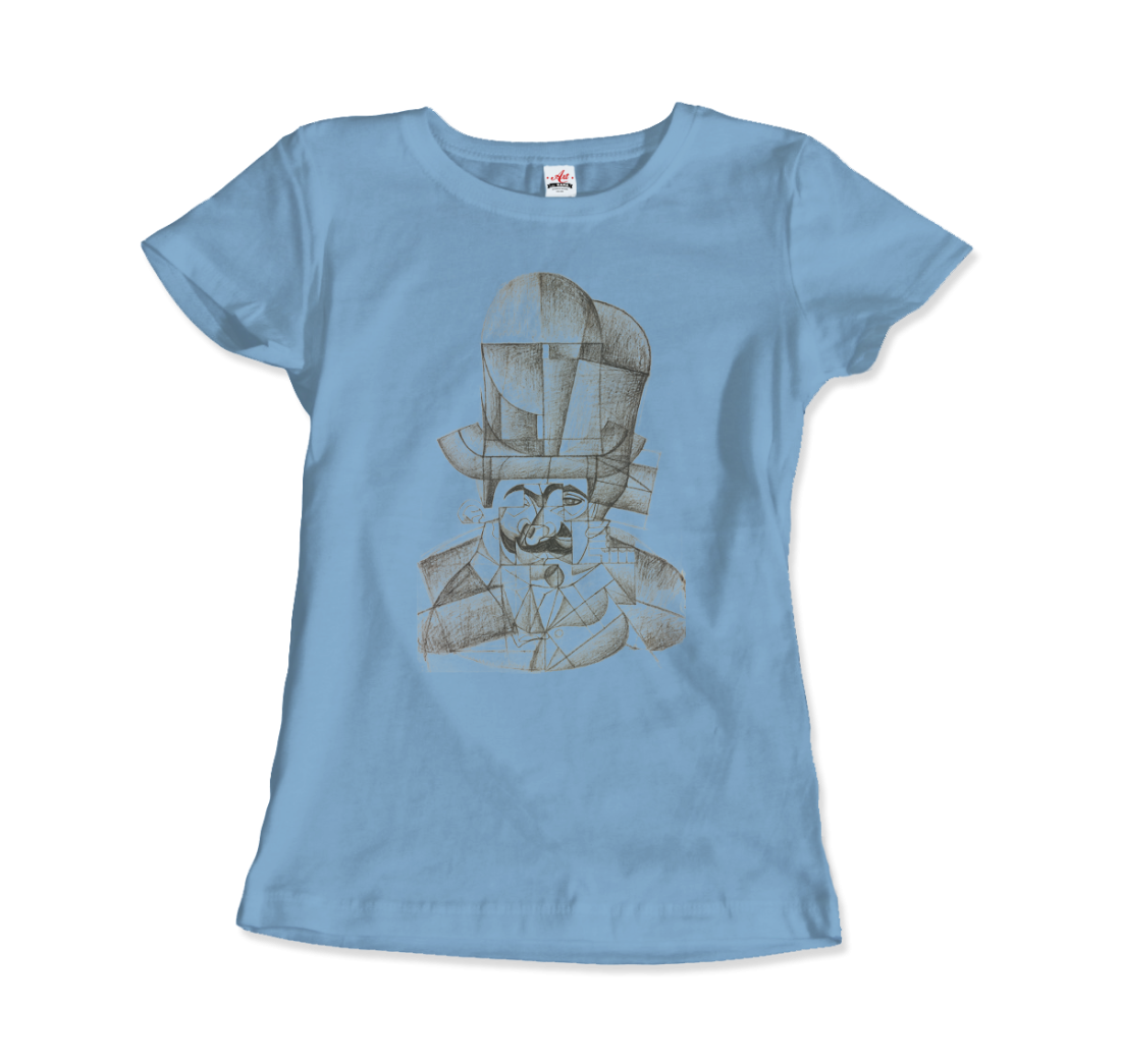 Juan Gris Man with Opera Hat 1912 artwork t-shirt