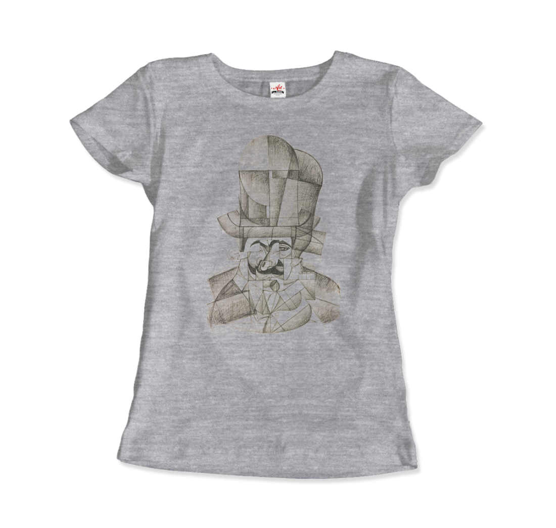 Juan Gris Man with Opera Hat 1912 artwork t-shirt
